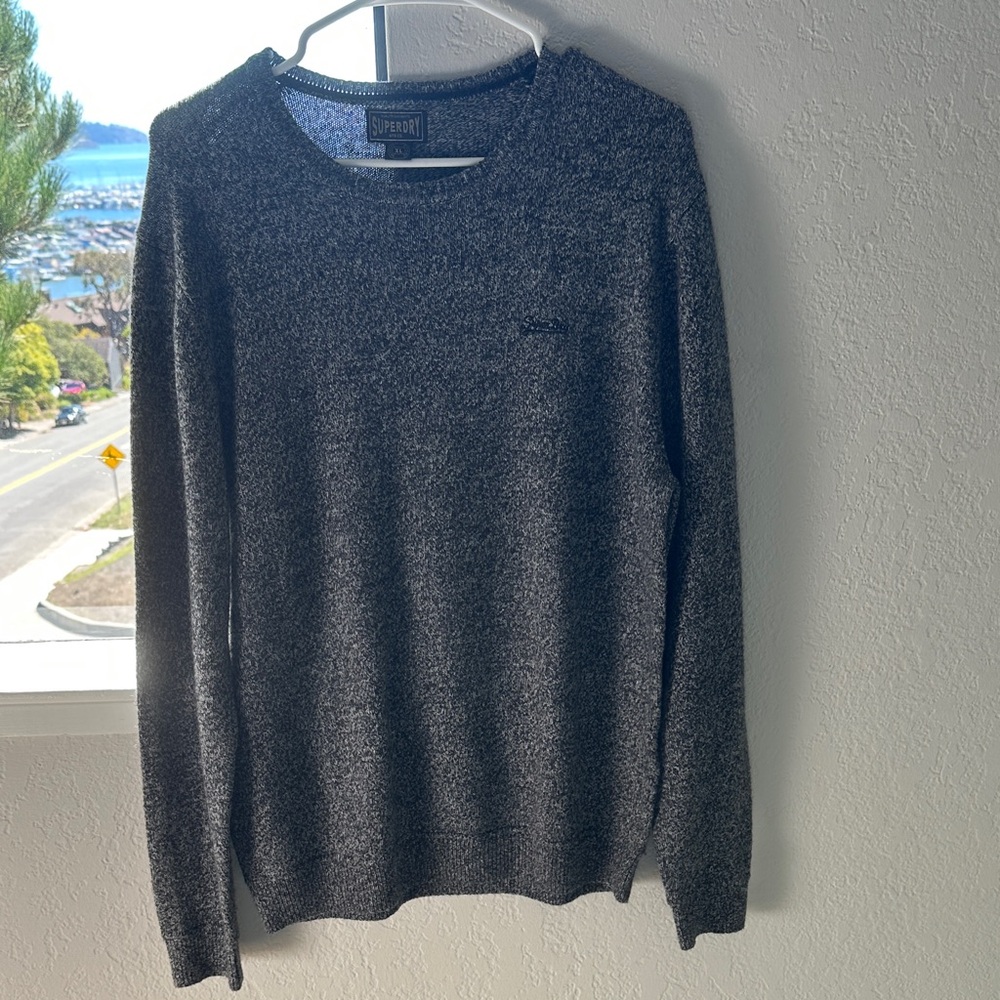 Superdry Men's Charcoal Crewneck Sweater